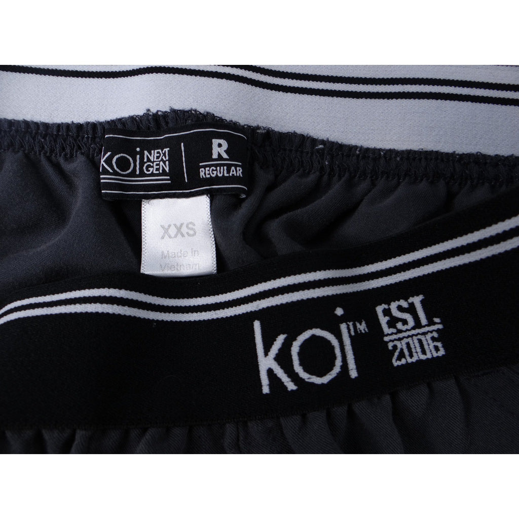 Koi Next Gen Womens XXS Regular Grey Scrub Pants Elastic Waist Cargo Pockets