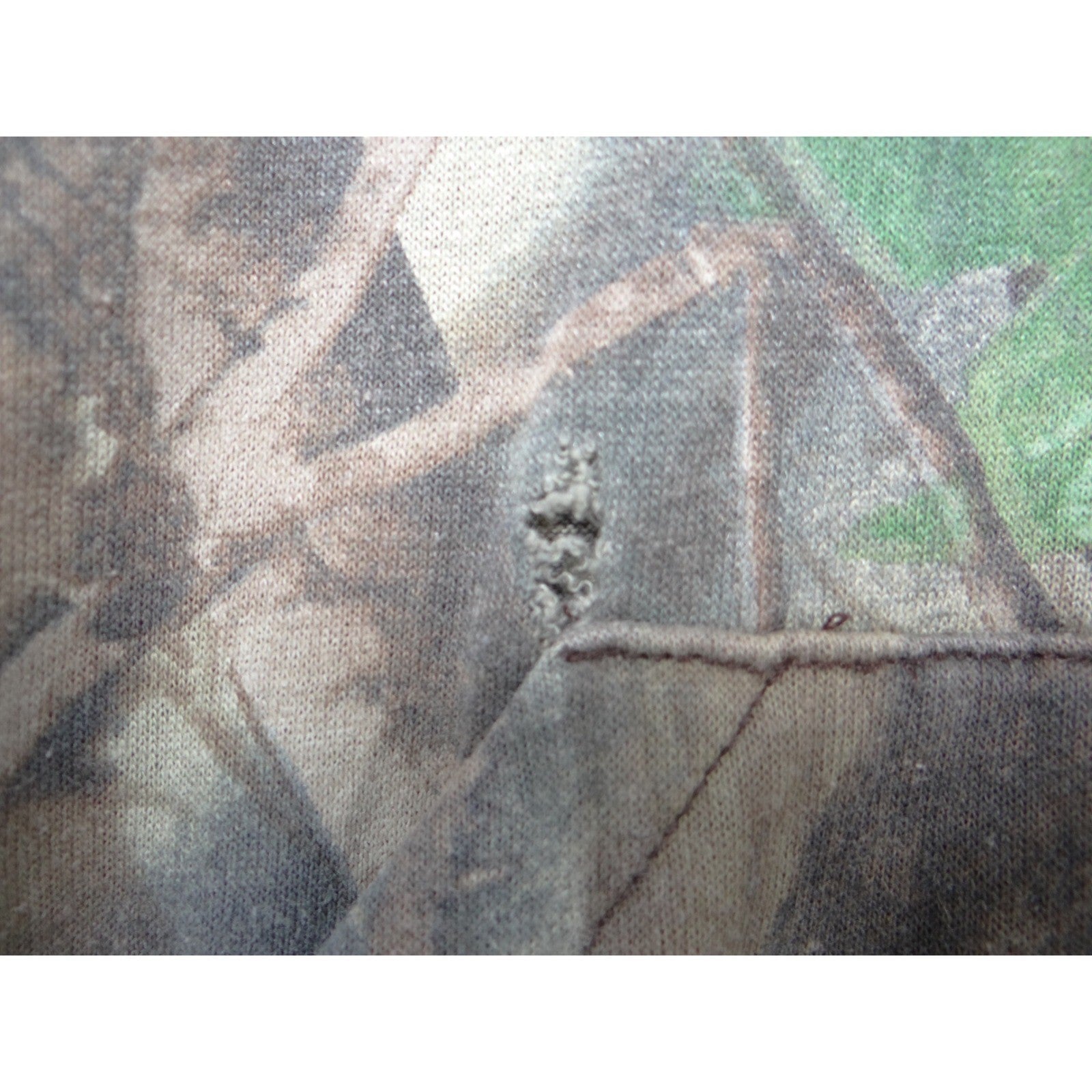 VTG Walls Realtree Hardwoods Camo Full Zip Hoodie Mens Brown Green Camouflage