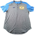 Nike Milwaukee Brewers Cooperstown Collection Henley Shirt Mens XL Grey Blue