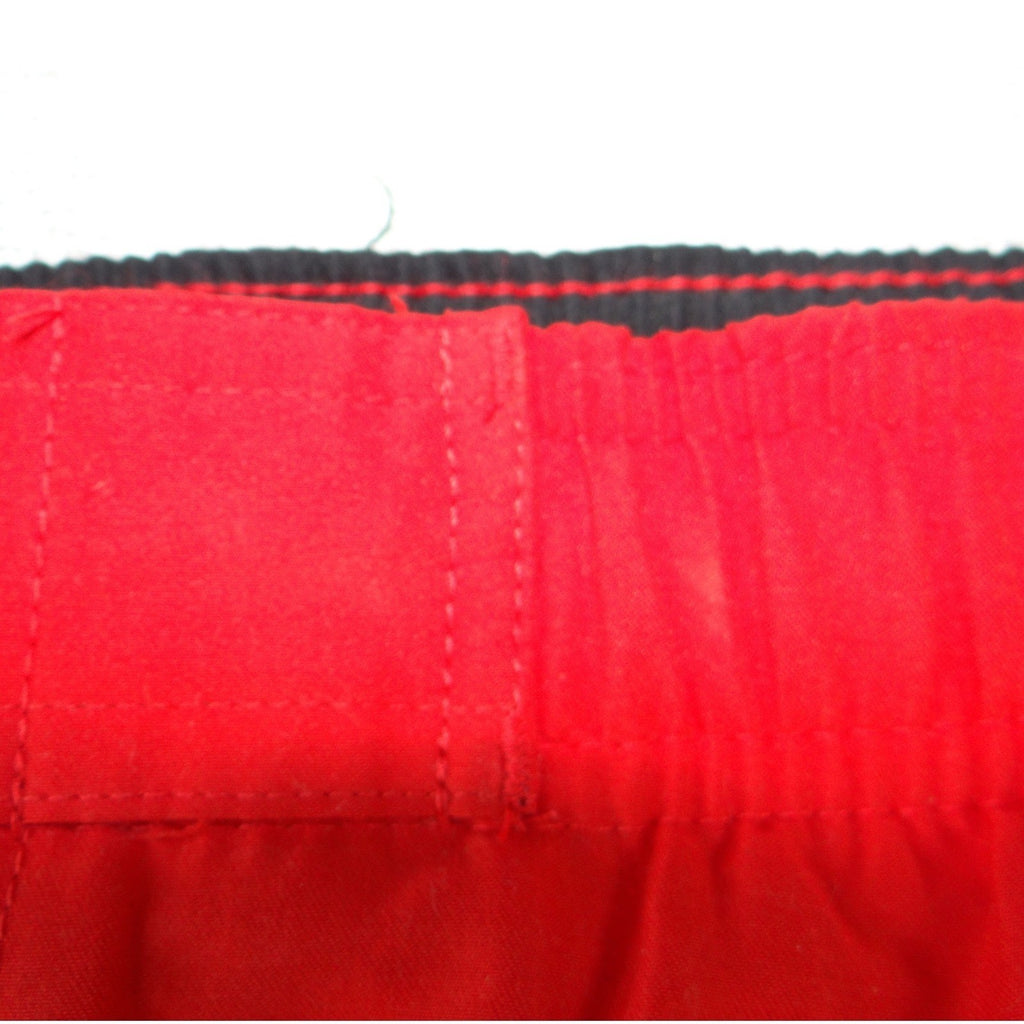 Nike Mens Red Colorblock Swim Trunks Board Shorts Mesh Lined Large