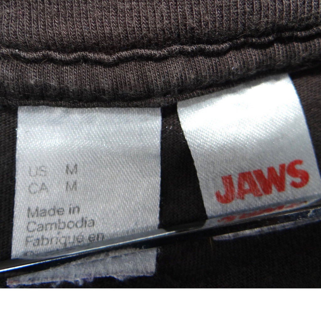 Mens Jaws Movie T Shirt Black Size Medium Graphic Tee