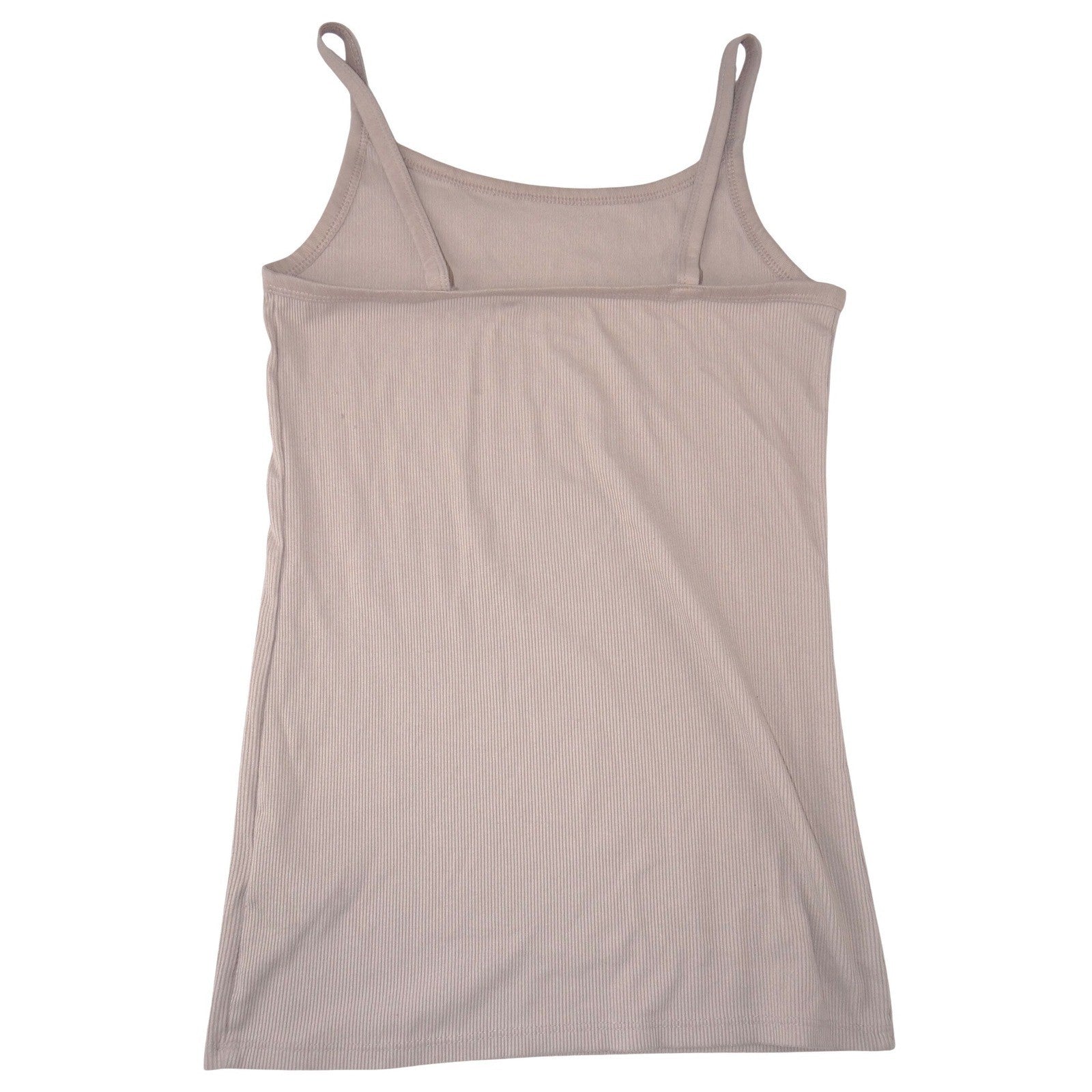 No Boundaries Ribbed Camisole Tank Top Tan Taupe Medium 7-9 Sleeveless Scoop