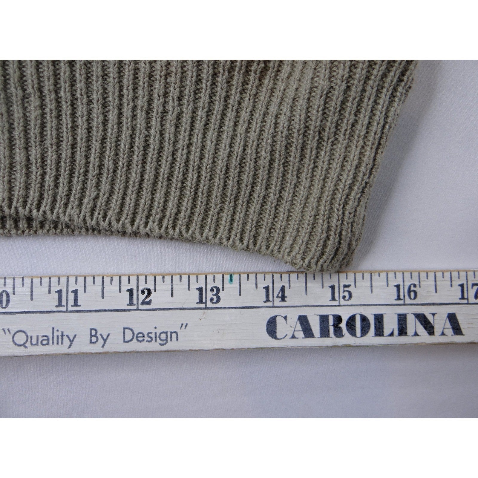 Vintage Unique Maurada Embellished Sweater Beige Knit Dolman Sleeve Women's M