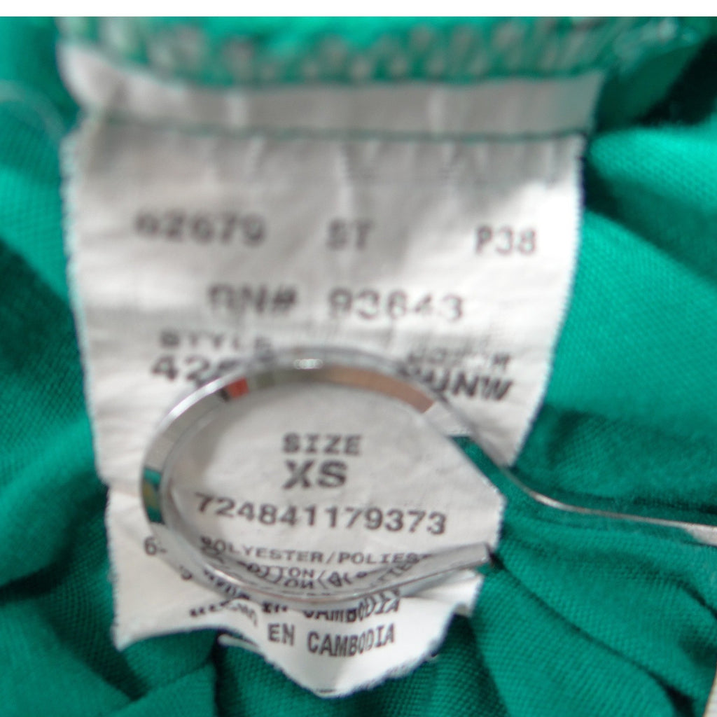 Cherokee Workwear Womens Green Elastic Waist Cargo Scrub Pants XS