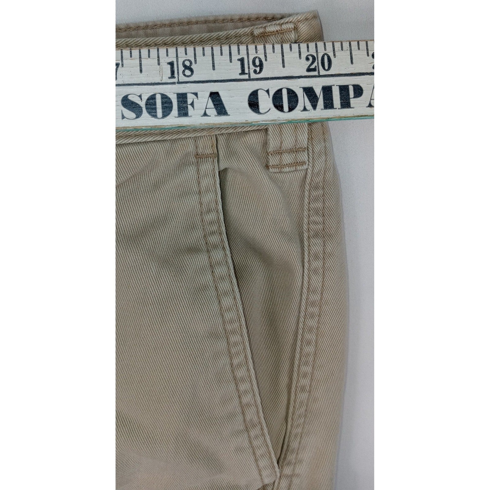 Eddie Bauer Mens Tan Cargo Pants Cotton Casual Outdoor Size XL