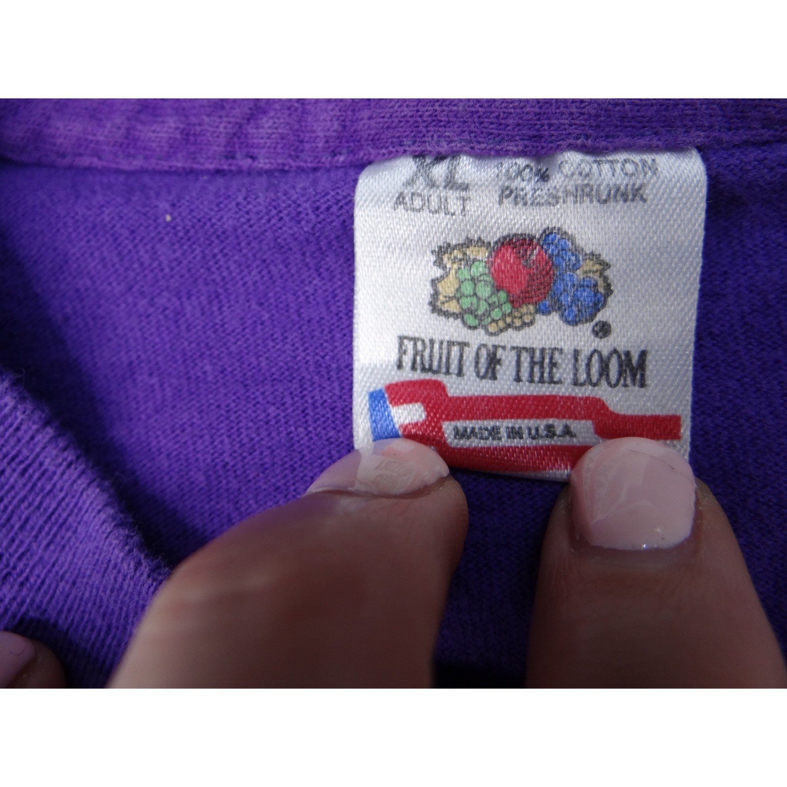 Vintage Stratosphere Las Vegas Graphic T Shirt Purple Fruit of the Loom XL