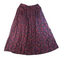 Portraits by Northern Isles Pleated Maxi Skirt Paisley Print Rayon Size 8