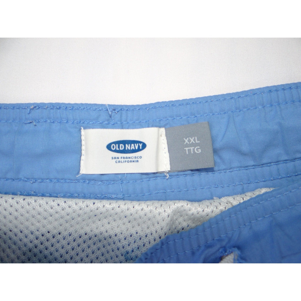 Old Navy Swim Trunks Shorts Blue XXL Mens Elastic Waist Drawstring Mesh Lined
