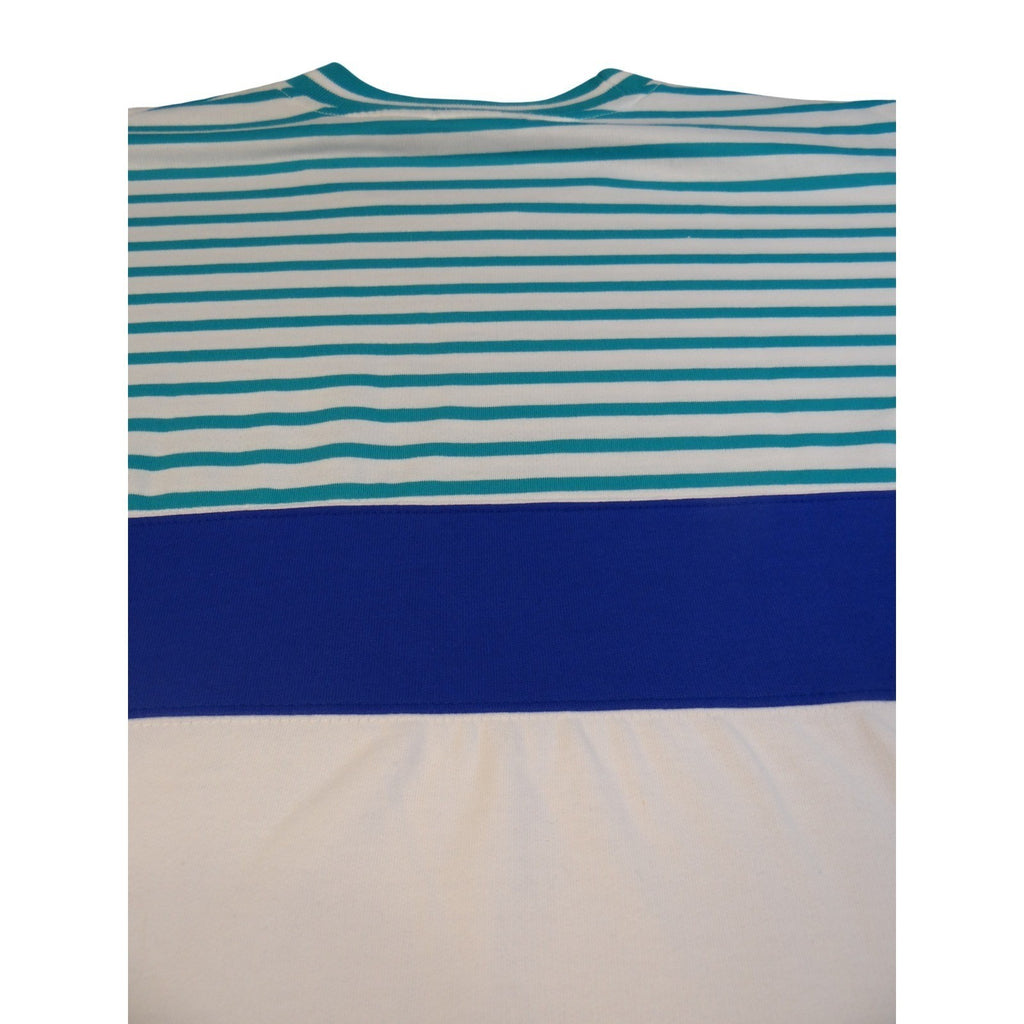 Vintage Custom Club International Sailboat Graphic Stripe T Shirt Mens Large