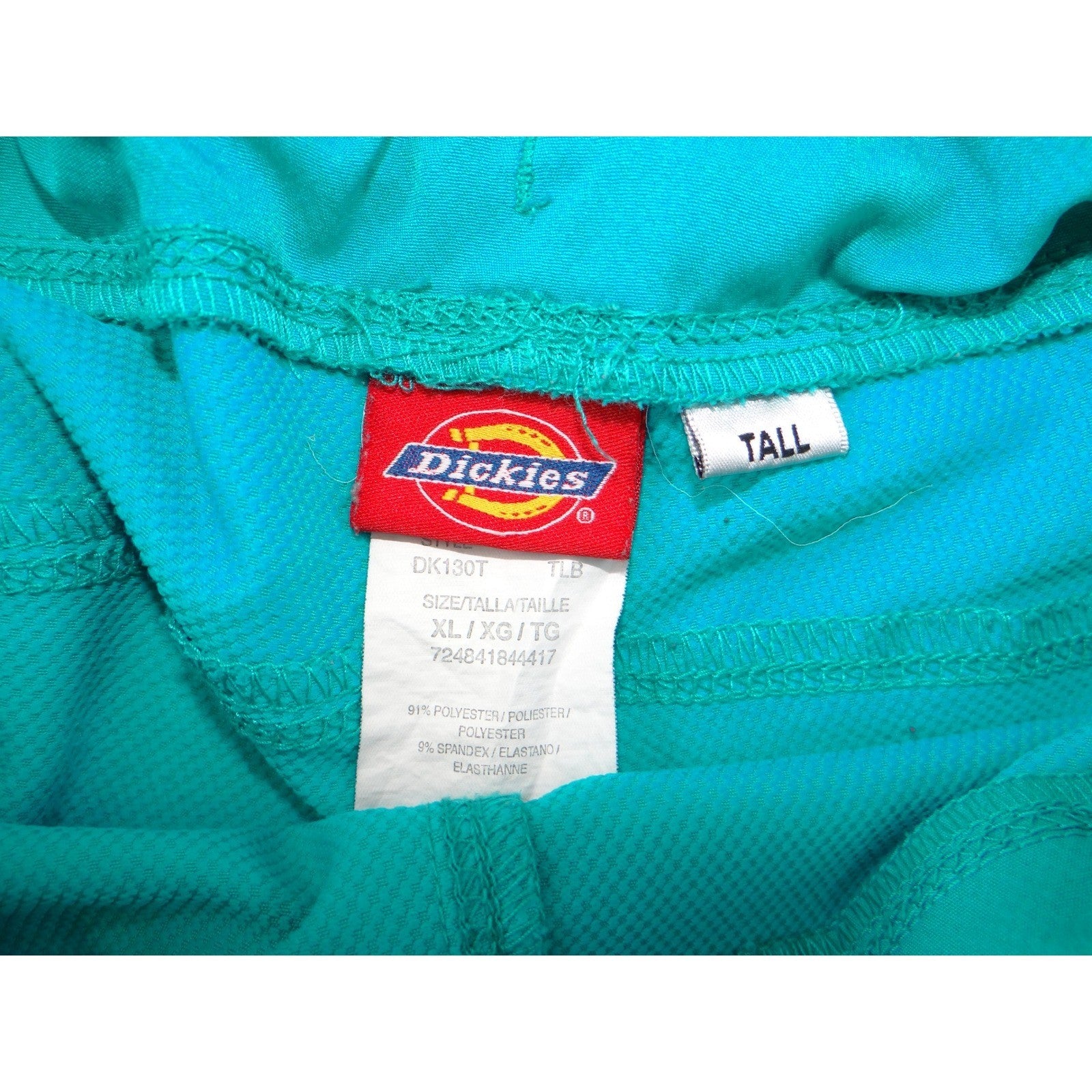 Dickies EDS Essentials Womens Scrub Set Teal Blue V-Neck Top And Pants XL- Tall