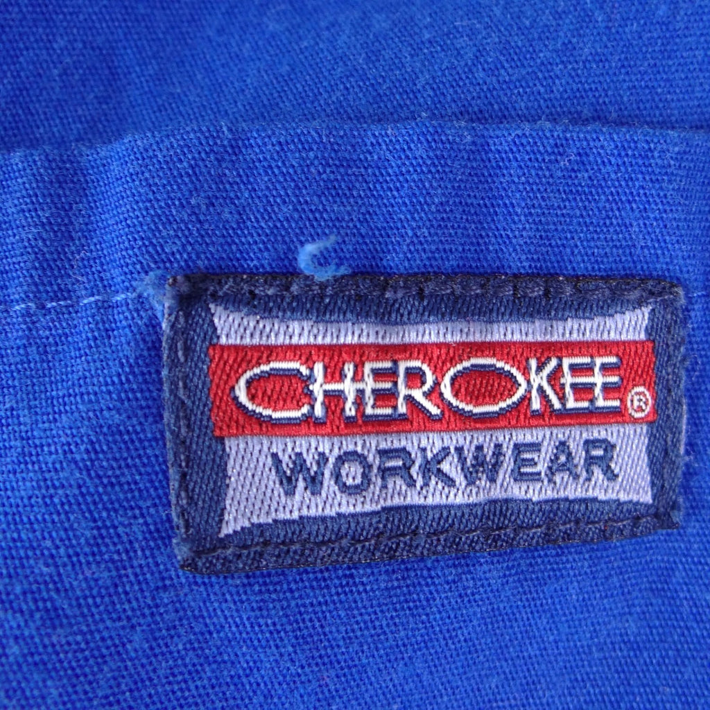 Cherokee Workwear Womens Royal Blue Scrub Pants Cargo Pocket XS