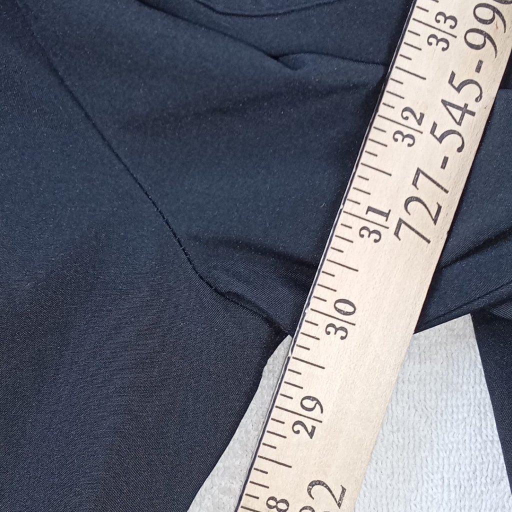 Scrubaid Womens Tapered Fit Four Way Stretch Scrub Pants Black Joggers Size L