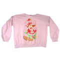 Strawberry Shortcake Pink Graphic Sweatshirt Large Retro 80s Style