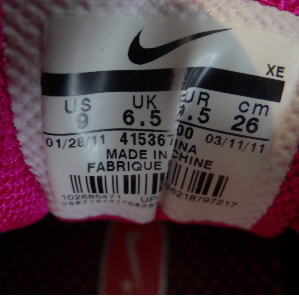 Nike Air Zoom Structure 14 Womens Pink Black Running Shoes Size 9
