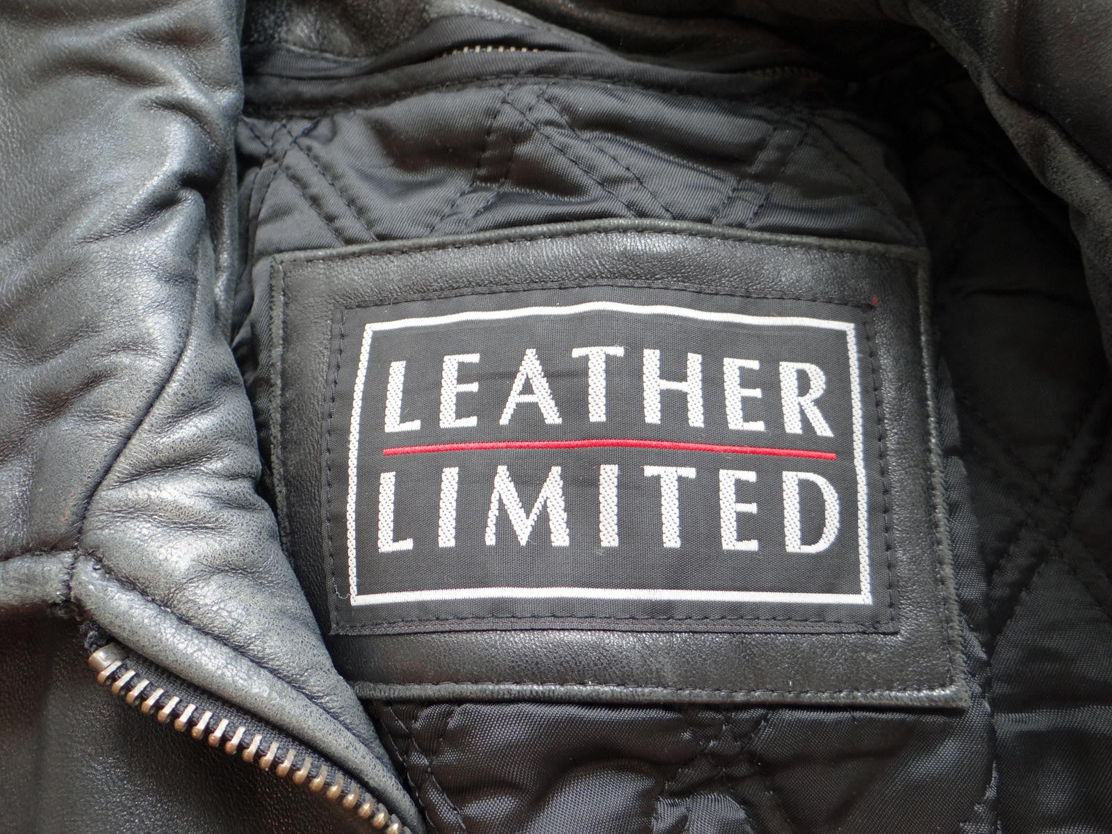 Men's Black Leather Jacket Medium
