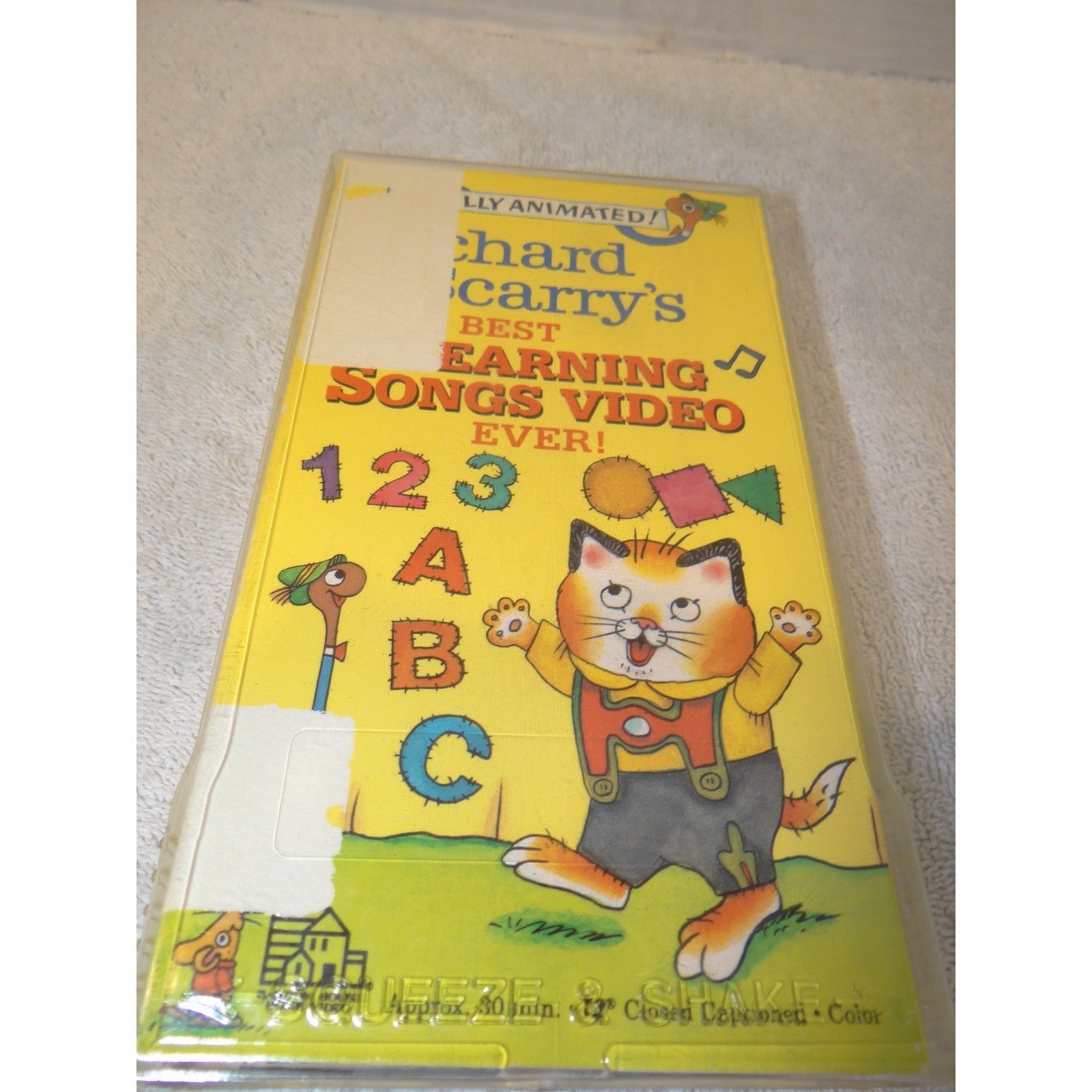 Richard Scarry's Best Learning Songs Video Ever! VHS 1993 Busytown Animated