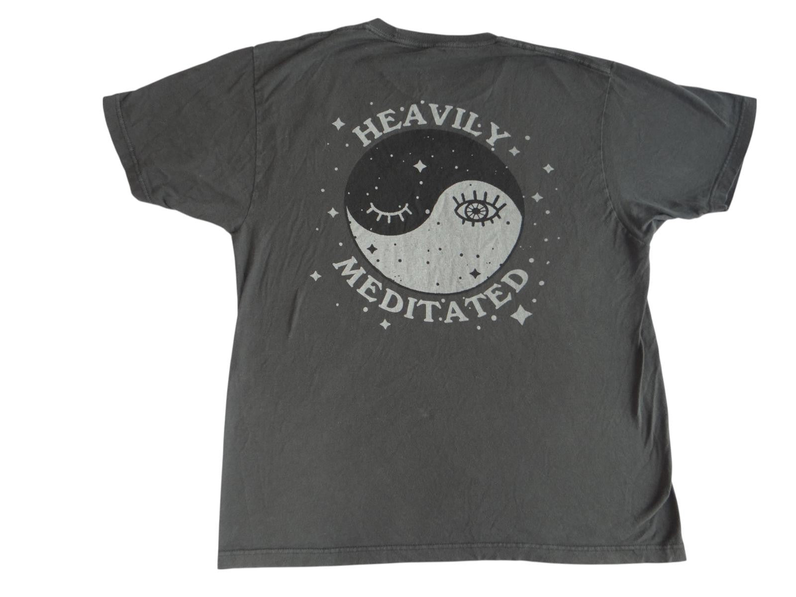 Heavily Meditated Yin Yang Graphic T-Shirt - In Your Face Apparel