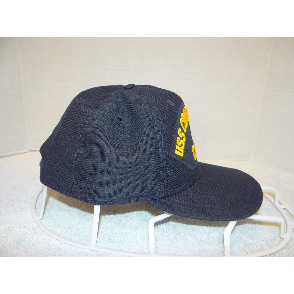 New Era USS Constellation CV-64 Snapback Hat Mens Navy Blue Vintage Made in USA