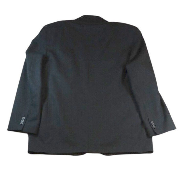 Harve Benard Black Suit Jacket Blazer Two Button Classic Fit Formal Business