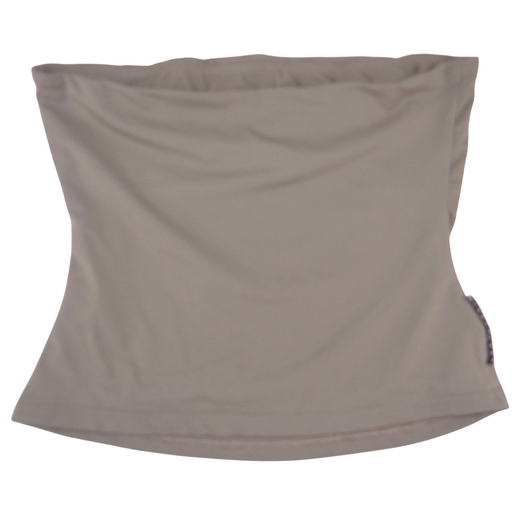 Missguided Taupe Brown Strapless Tube Top Minimalist Stretch Bandeau Bodice