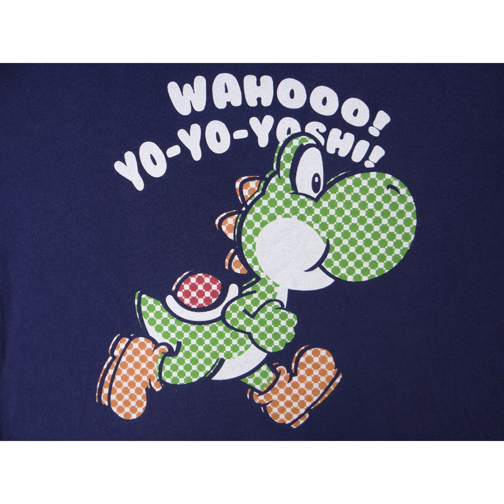 Uniqlo Nintendo Mario Yoshi Wahoo Yo Yo Yoshi Graphic T Shirt Mens Large Navy