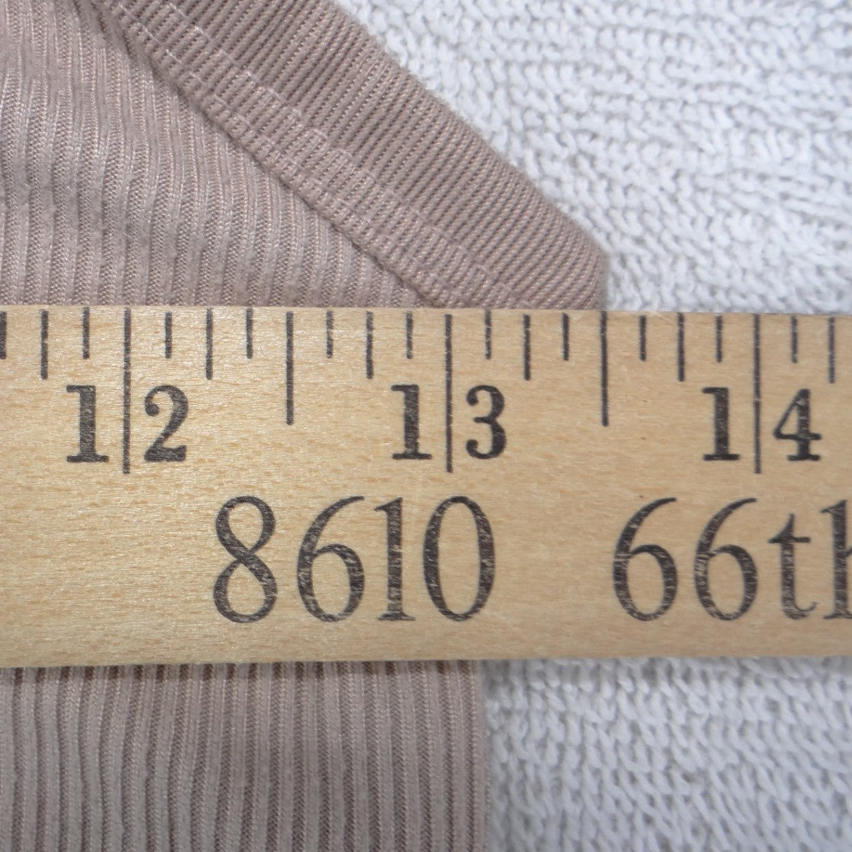 No Boundaries Ribbed Camisole Tank Top Tan Taupe Medium 7-9 Sleeveless Scoop