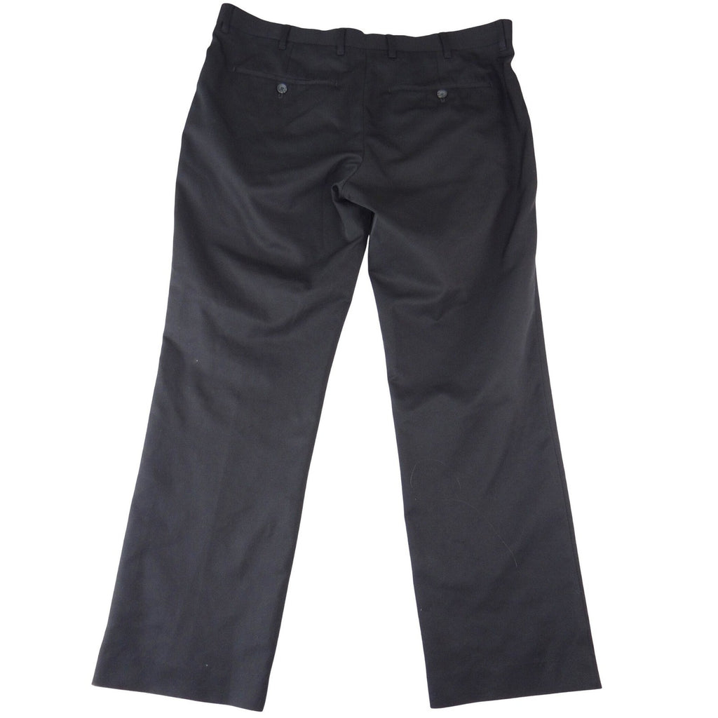 JF J Ferrar Mens Black Dress Pants Flat Front Straight Leg 36x29 Solid