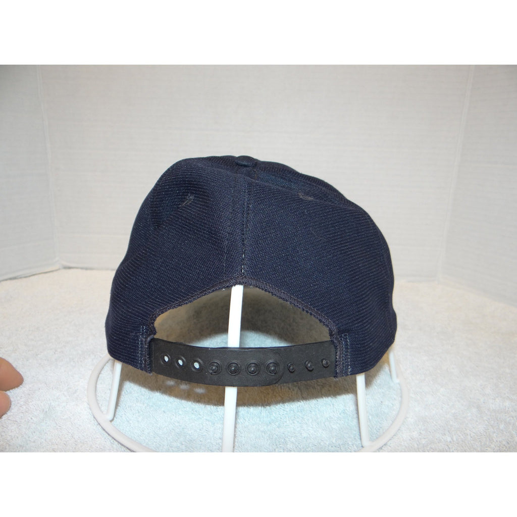 New Era USS Constellation CV-64 Snapback Hat Mens Navy Blue Vintage Made in USA