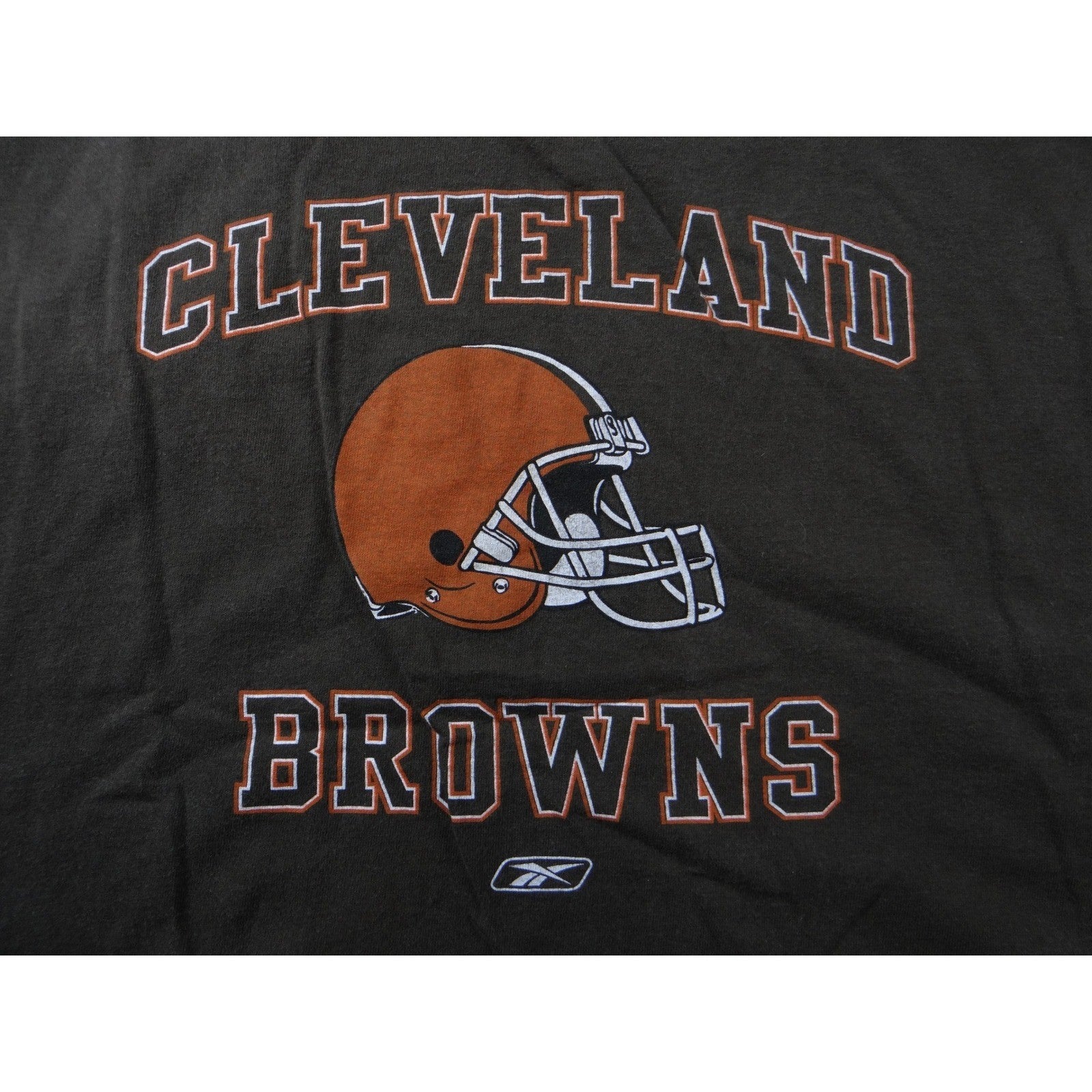 Cleveland Browns NFL Football Helmet Graphic T Shirt Men's Brown