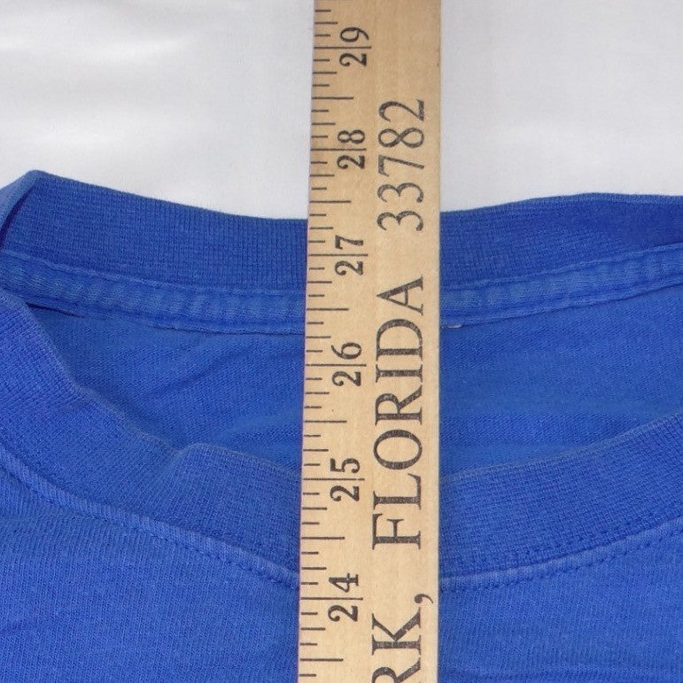 Florida Gators NCAA T-Shirt Blue Distressed Graphic Tee Mens Medium