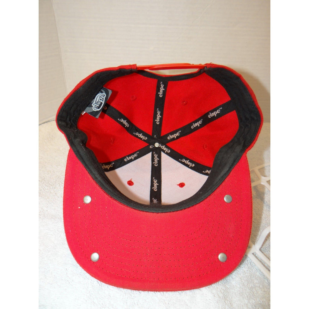 Elope Red Building Block Snapback Hat Customizable Brick Base Plate Flat Brim