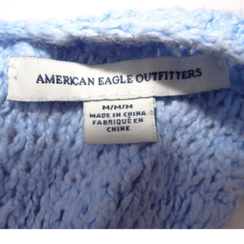 American Eagle Outfitters Light Blue Knit Racerback Tank Top Womens Medium