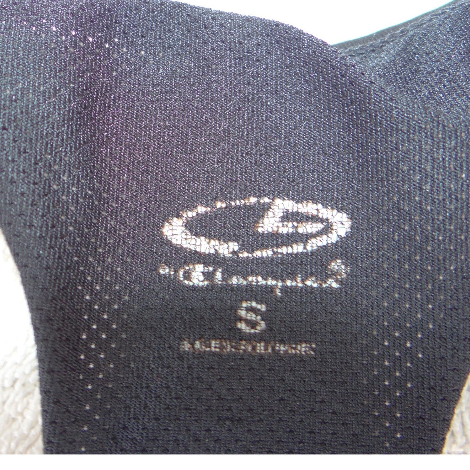 C9 Champion Womens Racerback Sports Bra Black Mesh Back Size S