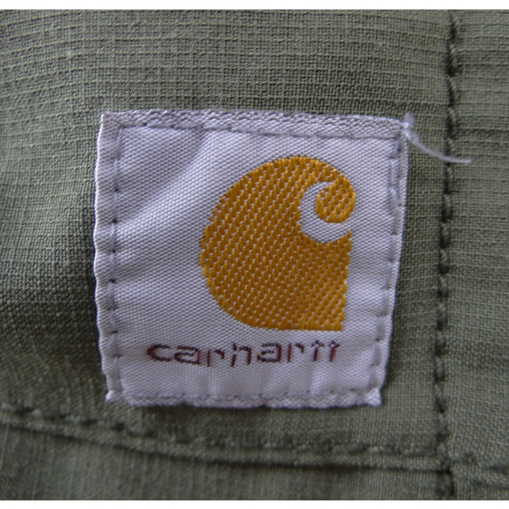Carhartt Force Modern Fit Women Scrub Top Olive Green V-Neck Pocket Medium