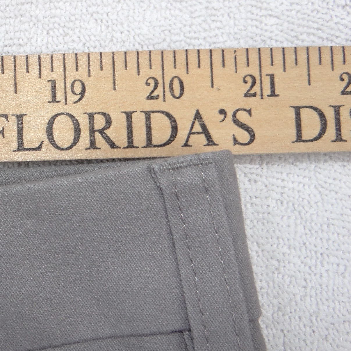 Croft & Barrow Mens Easy Care Classic Fit Grey Chino Dress Pants 40x32 Stretch
