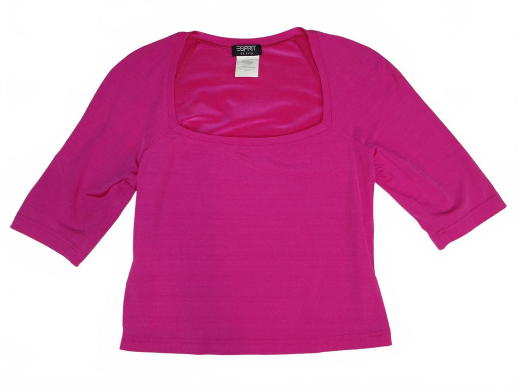 Y2K Esprit de Corp Women's Pink Square Neck Top