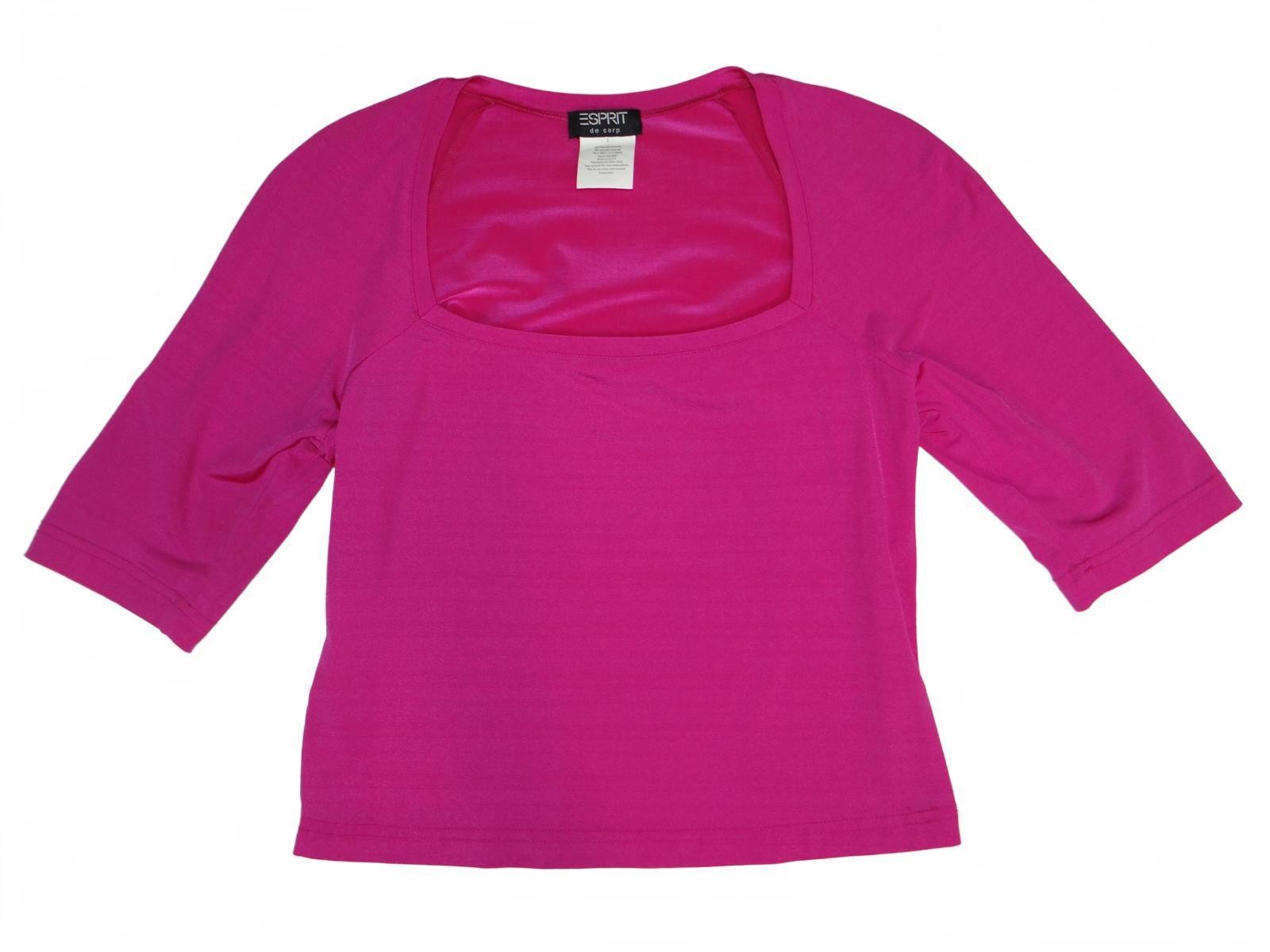 Y2K Esprit de Corp Women's Pink Square Neck Top