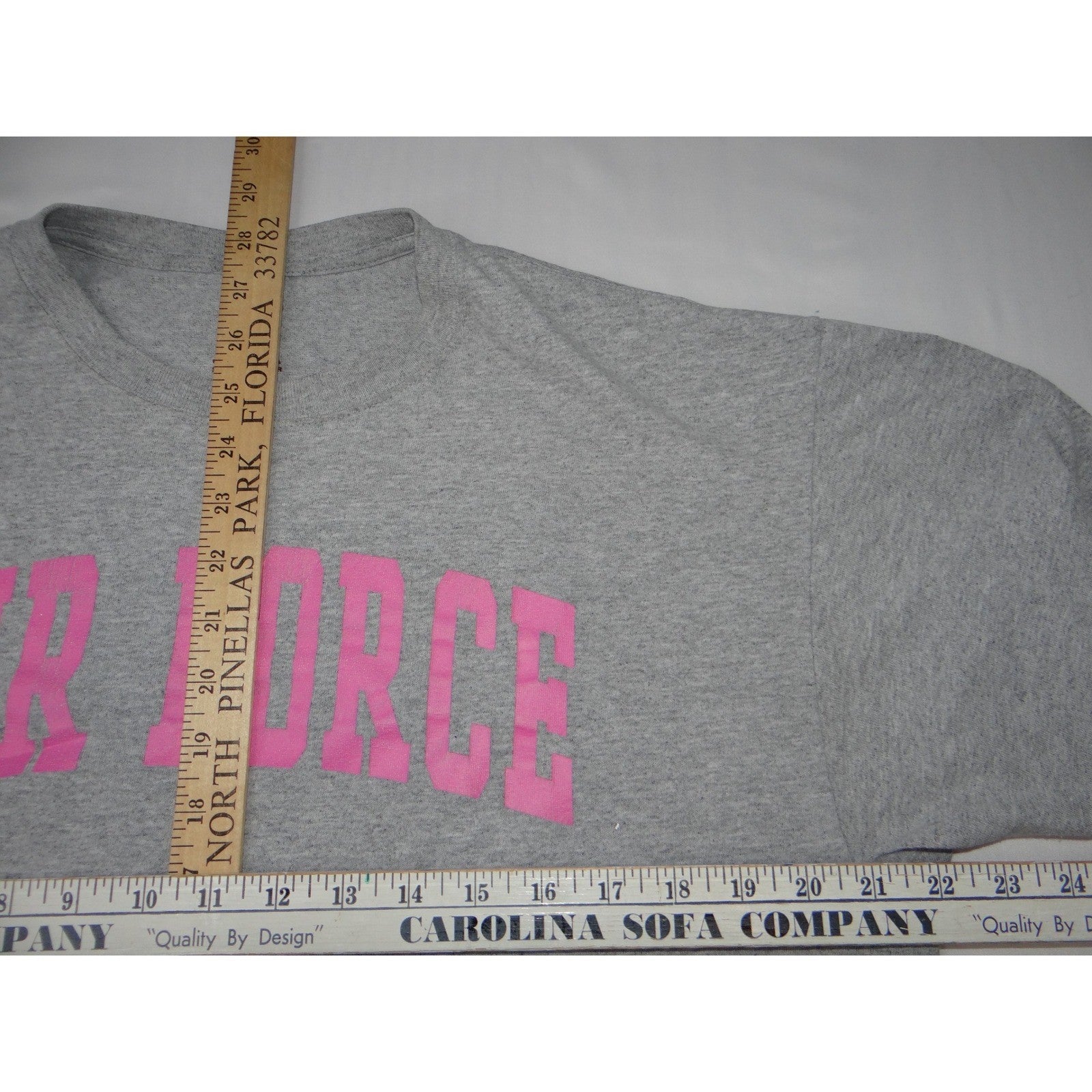 J America Sportswear Air Force Pink Graphic T Shirt XL Tee
