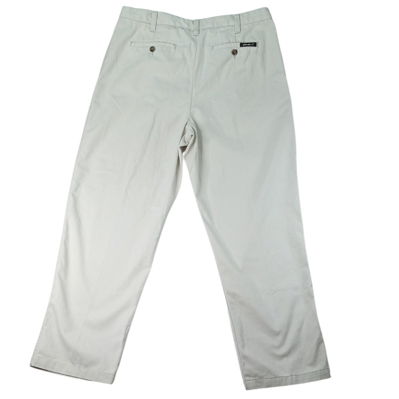 Eddie Bauer Mens Khakis Relaxed Fit Pleated Front Wrinkle Resistant Pants 38x32