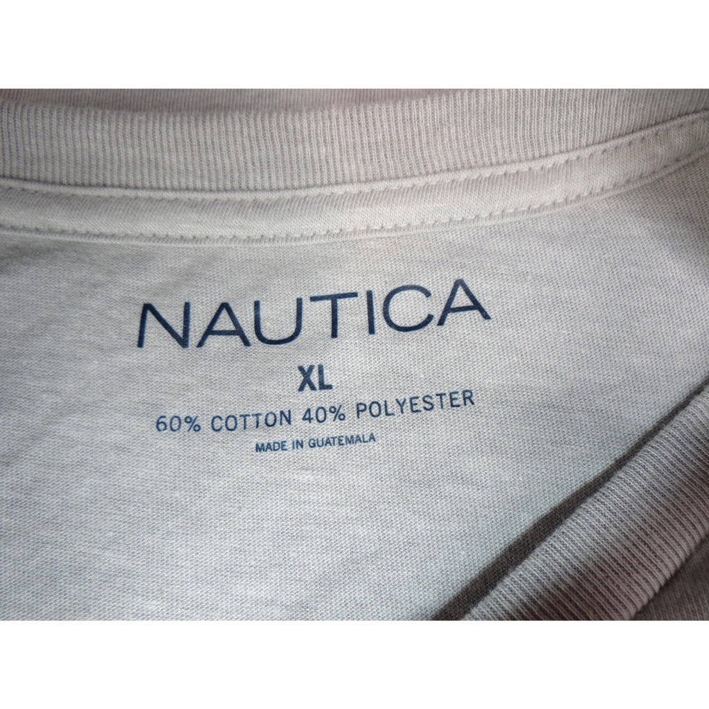 Nautica Sailin 83 Graphic T Shirt Gray XL Cotton Blend Short Sleeve Tee