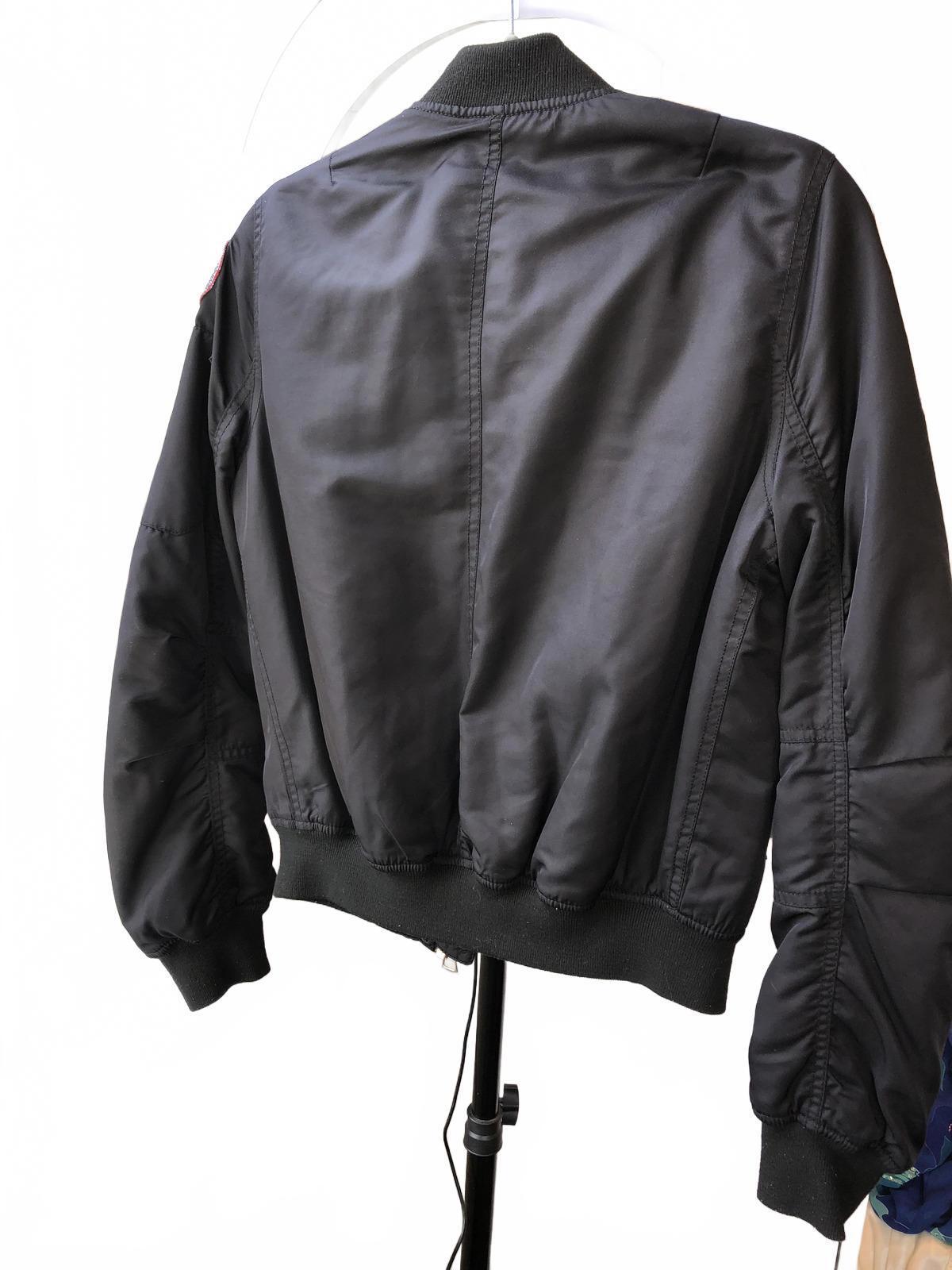 TOPSHOP Stylish Black Bomber Jacket with Patches