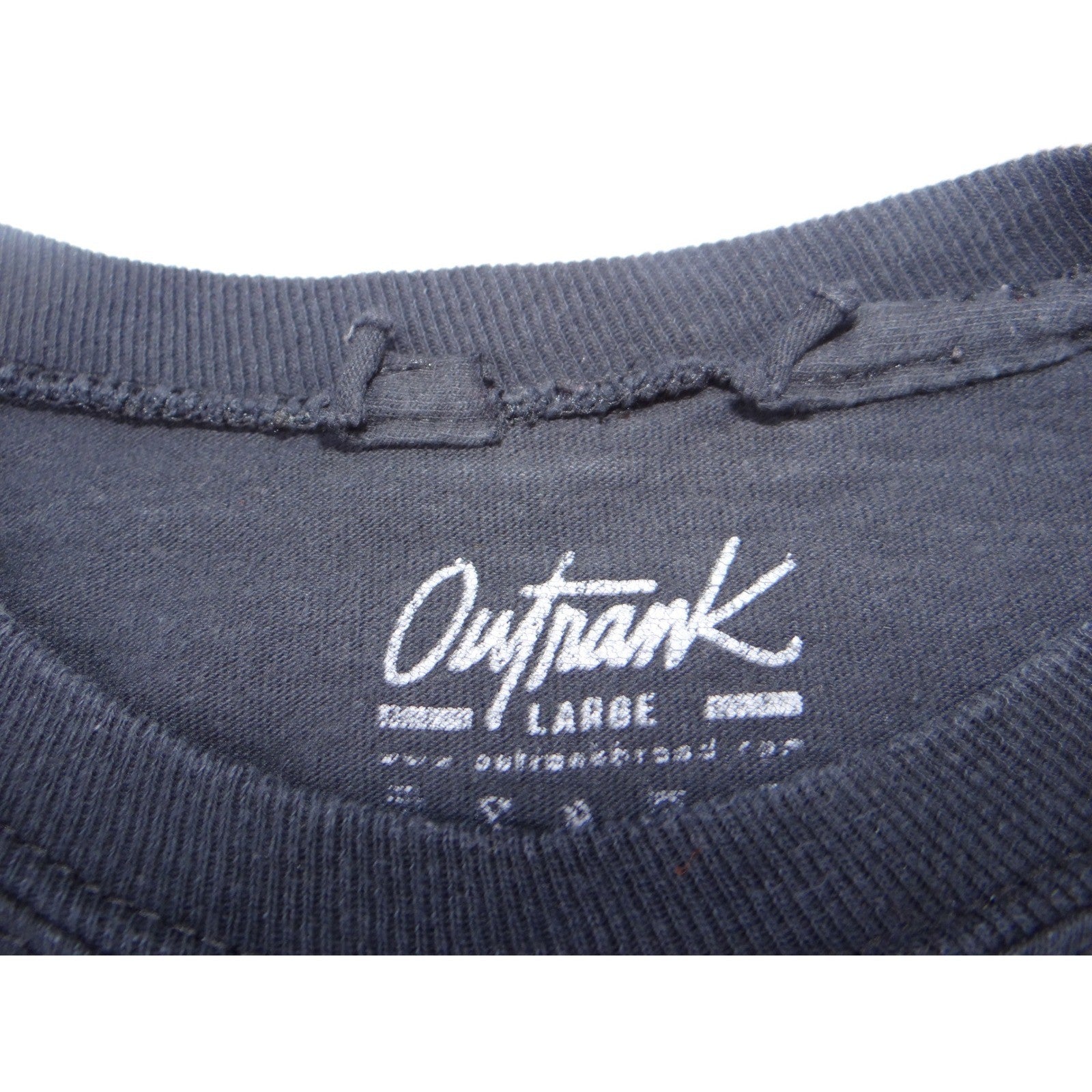 Outrank Cherub Money Graphic Long Sleeve T Shirt Black Large