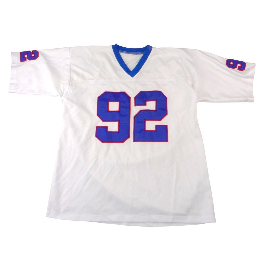Michael Strahan 92 New York Giants Style Football Jersey White Mens XL-XXL