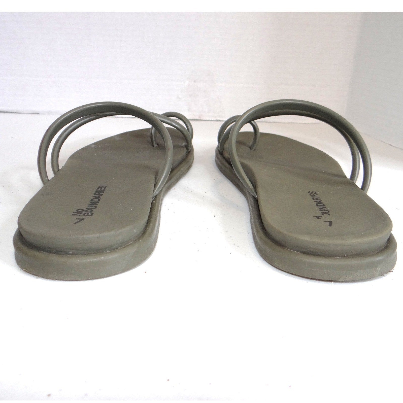 OOFOS OOlala Toe Post Sandals Slate Grey Recovery Flip Flops Womens Size 10