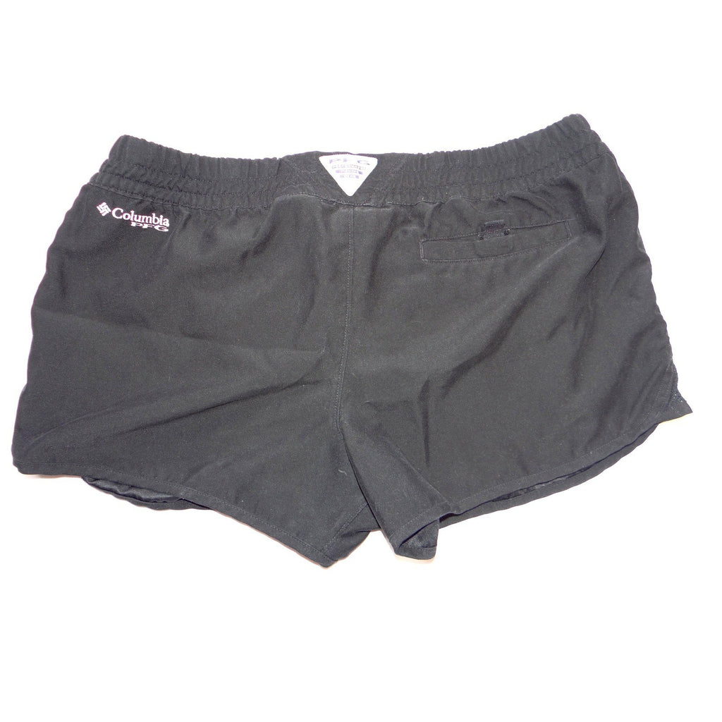 Columbia Omni-Shield Women's Black Athletic Hiking Shorts Size M Drawstring