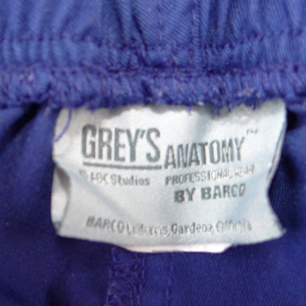 Greys Anatomy by Barco Royal Blue Scrub Pants Small Elastic Drawstring