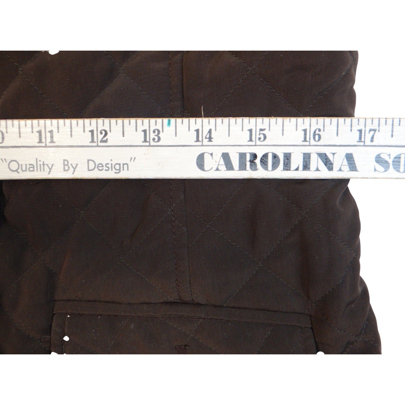 Esprit Quilted Hooded Toggle Jacket Brown Women's Size Medium Cozy Warm Winter