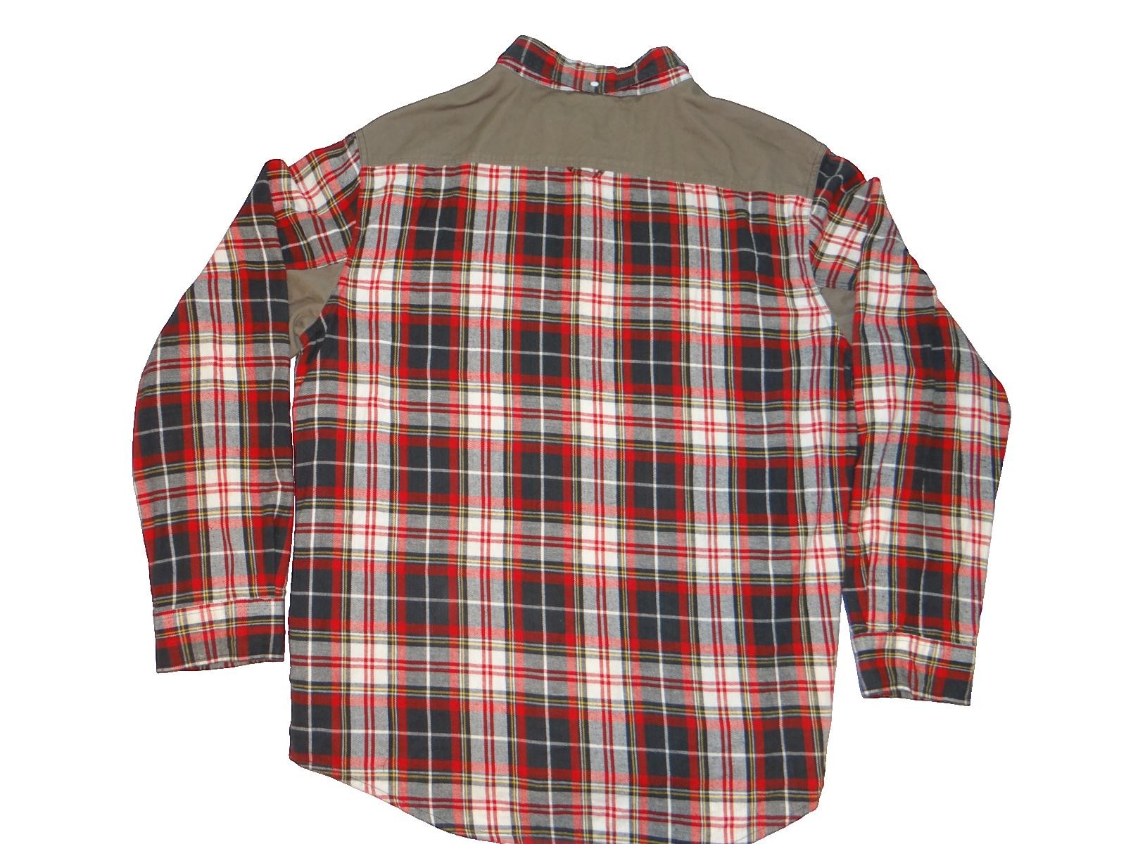H & Dumar Men's Plaid Button-Up Shirt with Yellow Pockets and Elbow Patches, 3