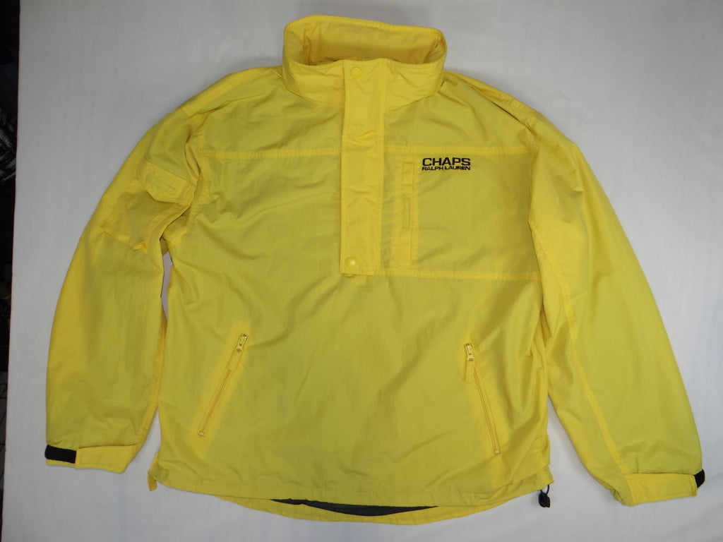 Vintage Y2K Chaps Ralph Lauren Yellow Men's Windbreaker Jacket
