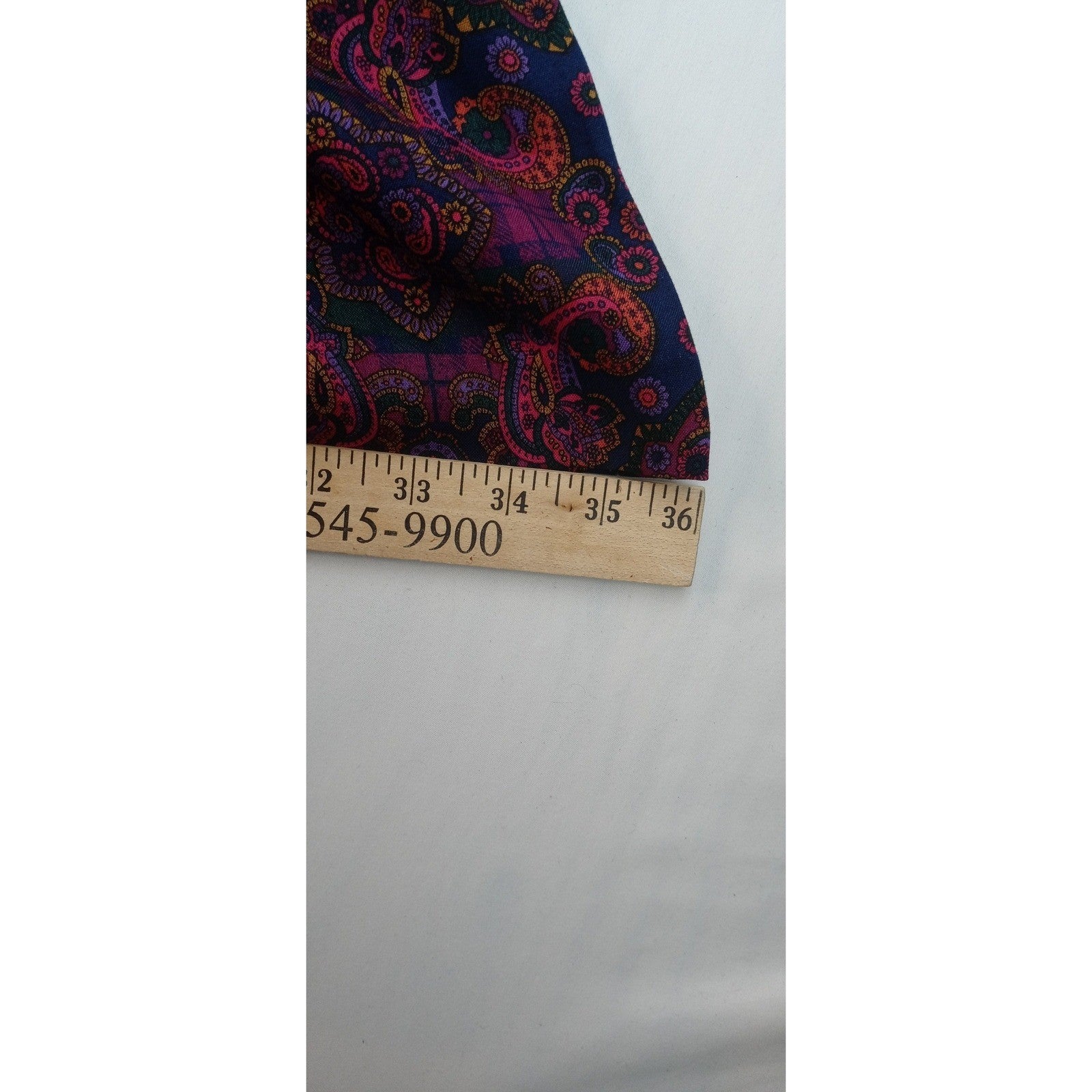 Portraits by Northern Isles Pleated Maxi Skirt Paisley Print Rayon Size 8